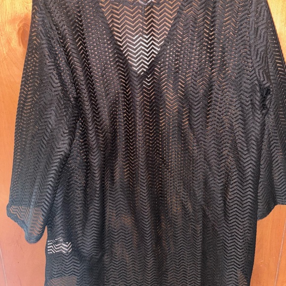 NWT CALVIN KLEIN BASIC BLACK SWIMSUIT COVERUP - Picture 7 of 8